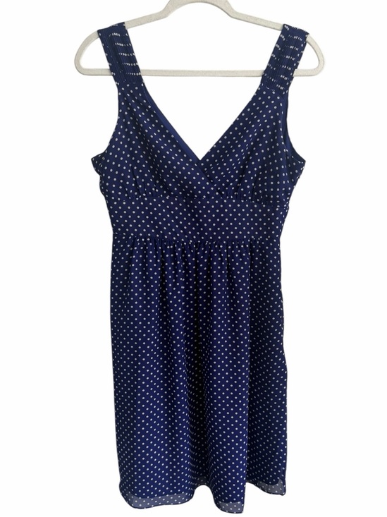 GAP Dresses & Skirts - GAP Navy White Polka Dot Fit and Flare Sleeveless Mini Dress size 6‎